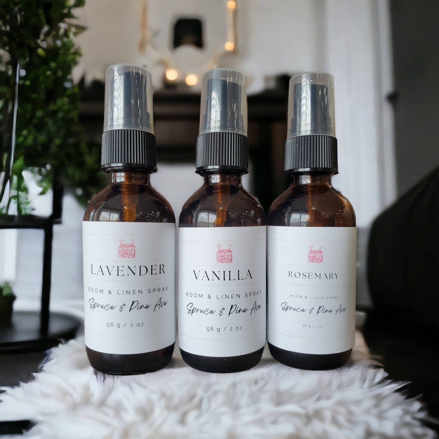 Room and Linen Spray | Non Toxic Spray | All Natural | Aromatherapy | Pillow Mist | Air Freshener | Bathroom Spray | Pack of 3