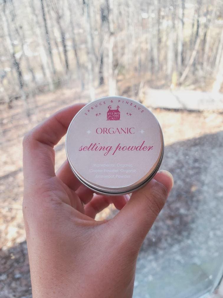 Organic Translucent Vegan Face Powder: Light-Medium Complexion