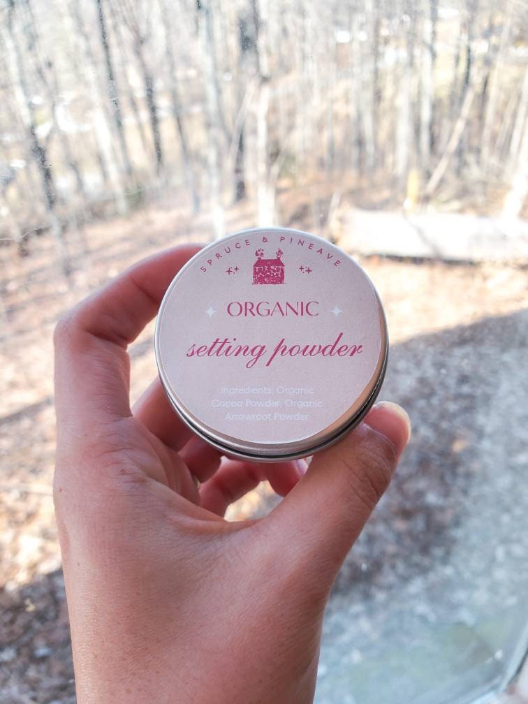 Vegan Face Powder | Translucent Setting Powder | Organic Setting Powder for Medium to Light Complexion