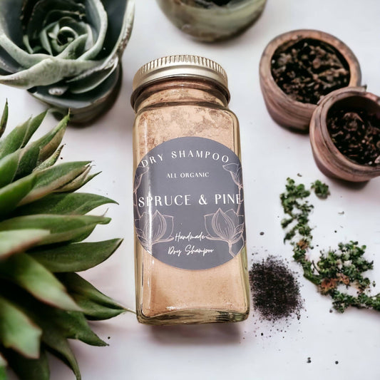 Organic Dry Shampoo | All Natural | Zero Waste | Dry Shampoo Powder | For Dark Hair | Eco Friendly | Vegan | Organic | All Hair Types