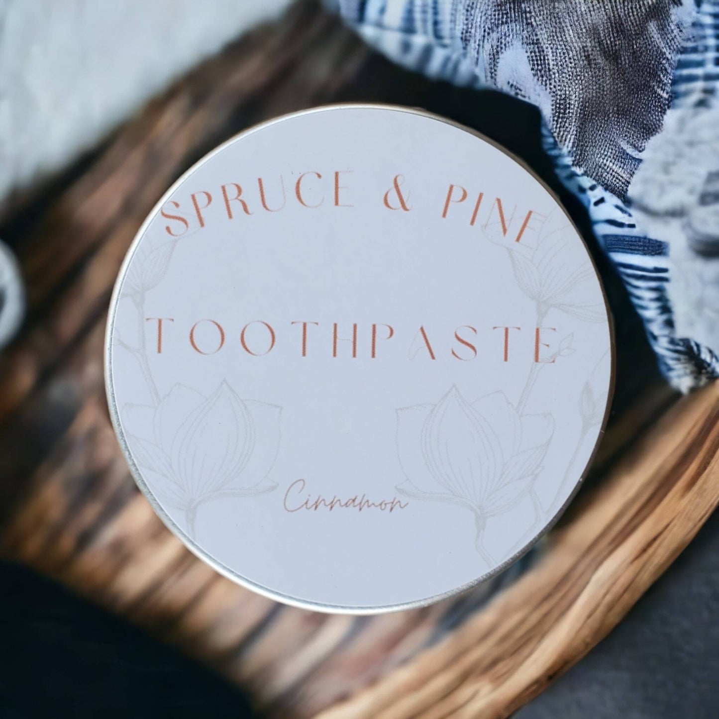Organic Cinnamon Toothpaste | Chemical Free | Zero Waste | Vegan | Fluoride Free | Alkaline | Remineralizing Toothpaste