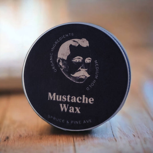 Mustache Wax | Medium Hold Mustache Wax For Men | All Organic | Fragrance Free