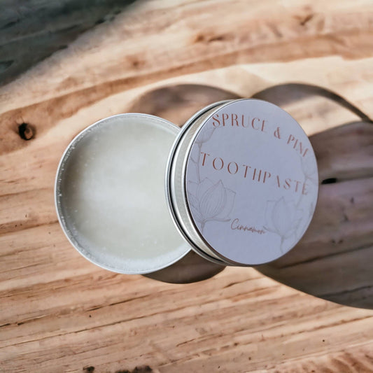 Organic Cinnamon Toothpaste | Chemical Free | Zero Waste | Vegan | Fluoride Free | Alkaline | Remineralizing Toothpaste