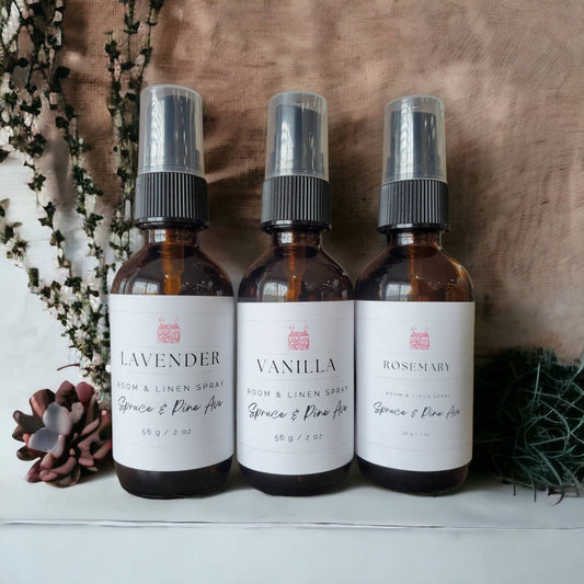 Room and Linen Spray | Non Toxic Spray | All Natural | Aromatherapy | Pillow Mist | Air Freshener | Bathroom Spray | Pack of 3