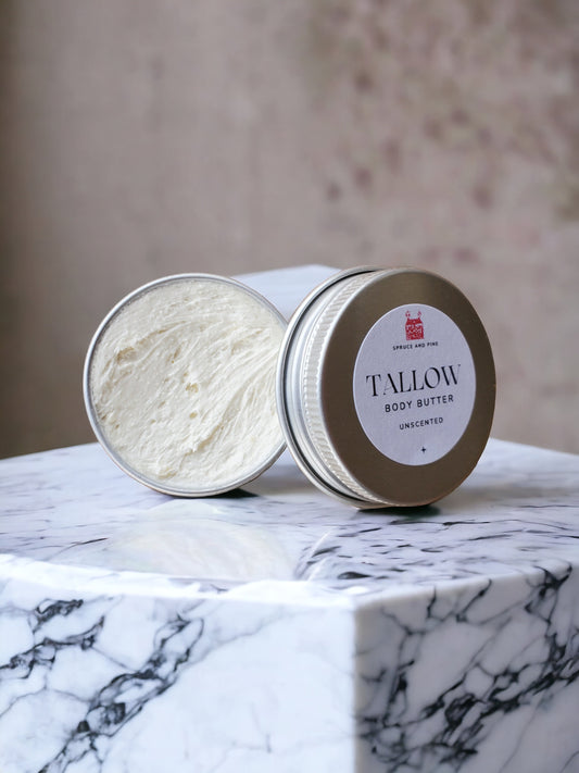 Organic Grass-fed Whipped Tallow Body Butter | Nourishing Tallow Balm | Tallow Body Lotion