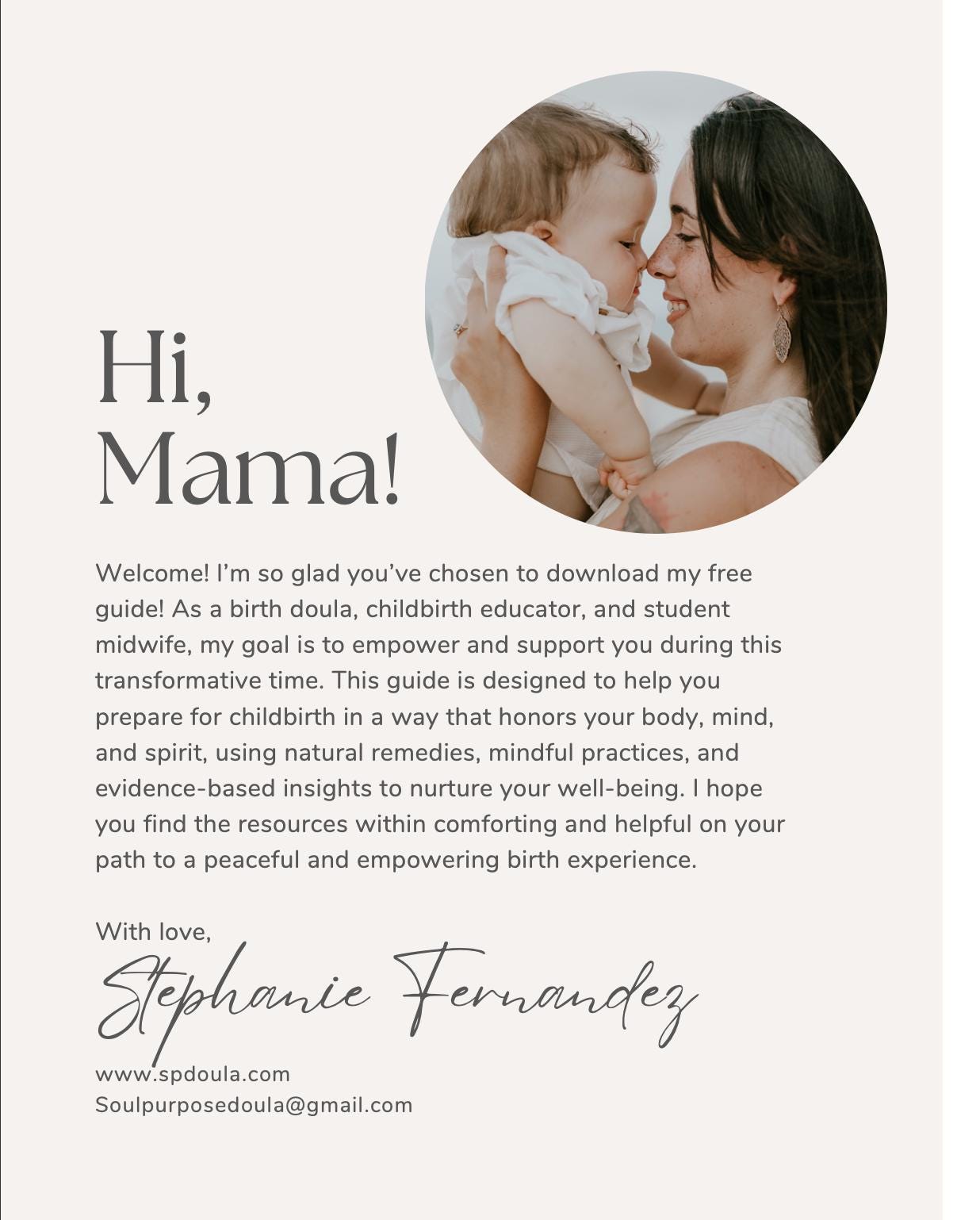 Birth Prep Guidebook: Mindful Pregnancy & Postpartum (Digital Download)