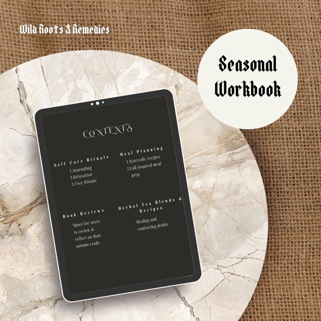 Printable Fall Journal: Cozy Self-Care Planner with Recipes (Digital Download