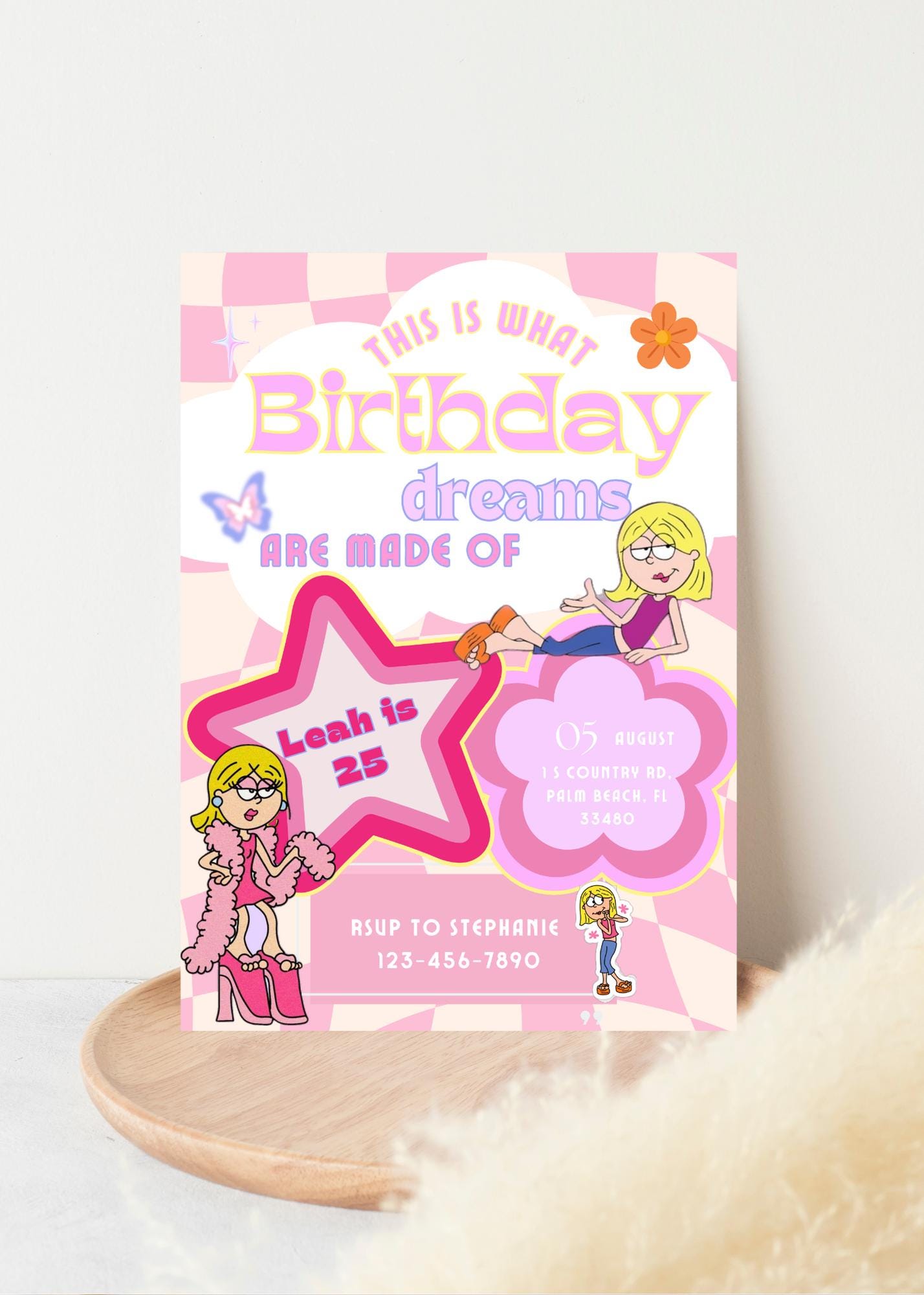 Lizzie McGuire Birthday Invitation | Retro 2000s Template (Digital Download)
