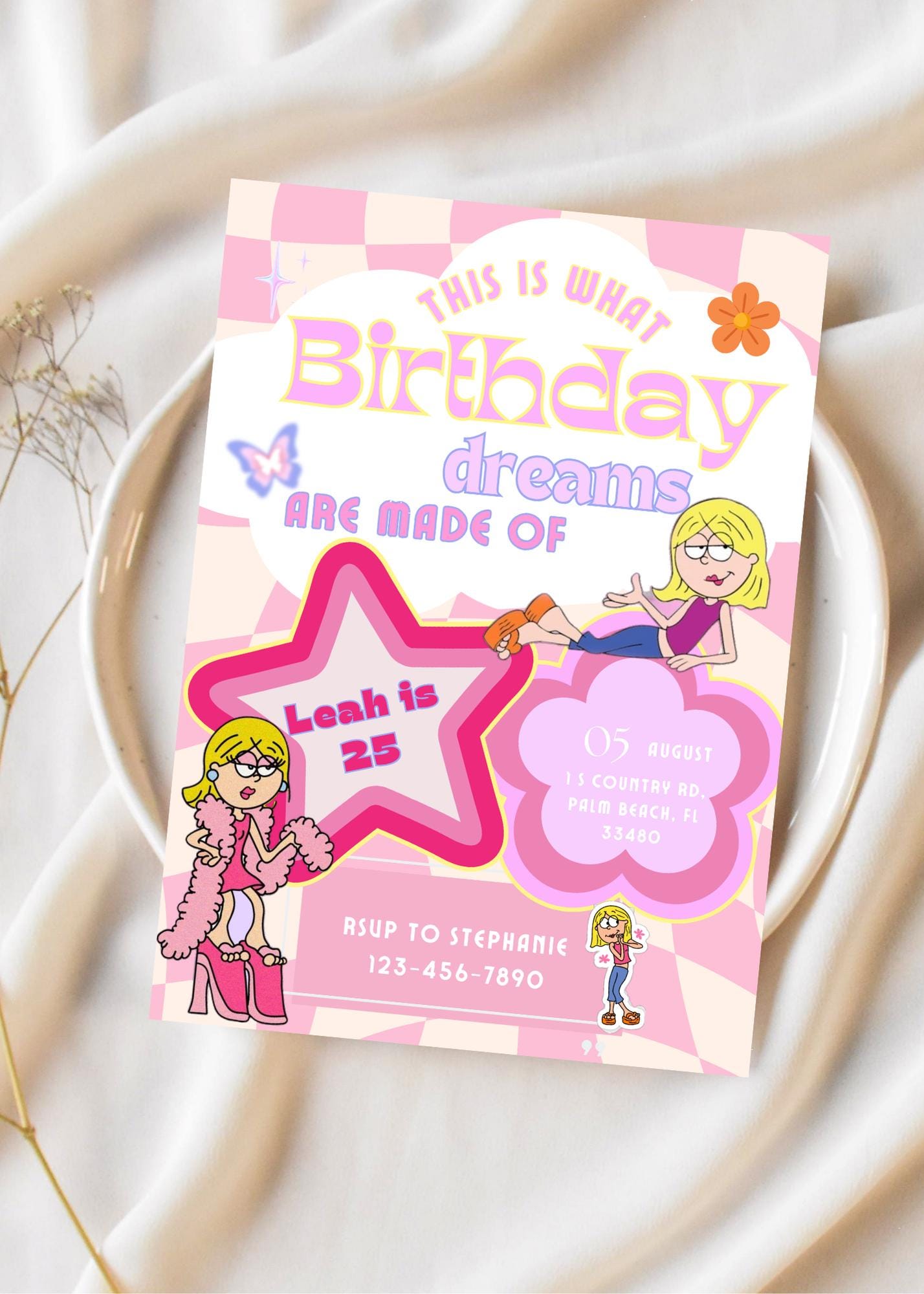Lizzie McGuire Birthday Invitation | Retro 2000s Template (Digital Download)