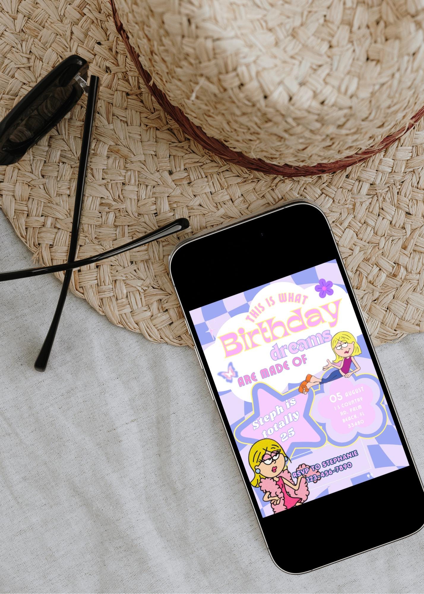 Lizzie Mcguire Birthday Invitation, Y2K Birthday Party, Digital Download