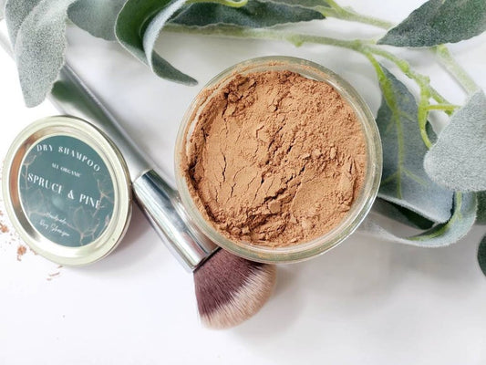 Organic Dry Shampoo | All Natural | Zero Waste | Dry Shampoo Powder | For Dark Hair | Eco Friendly | Vegan | Organic | All Hair Types | 4oz
